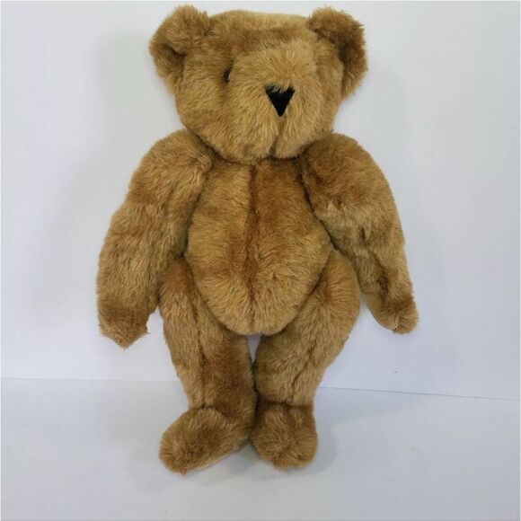 Vintage The Vermont Teddy Bear Co. Articulated Jointed Brown Teddy Bear Plushie - Picture 7 of 7